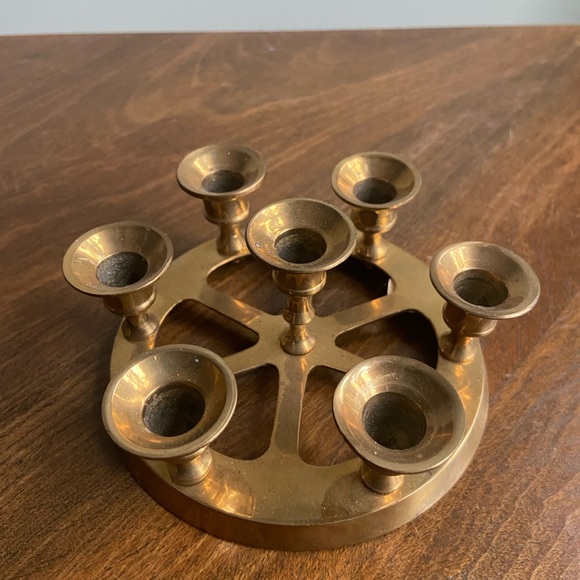 Vintage Brass Candle Holder - Picture 2 of 9